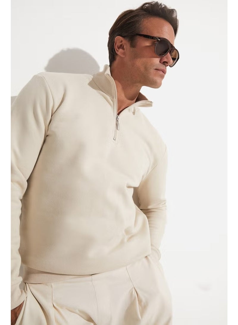 JUNE Men's Regular Fit Half Zip Sweatshirt - Image 5